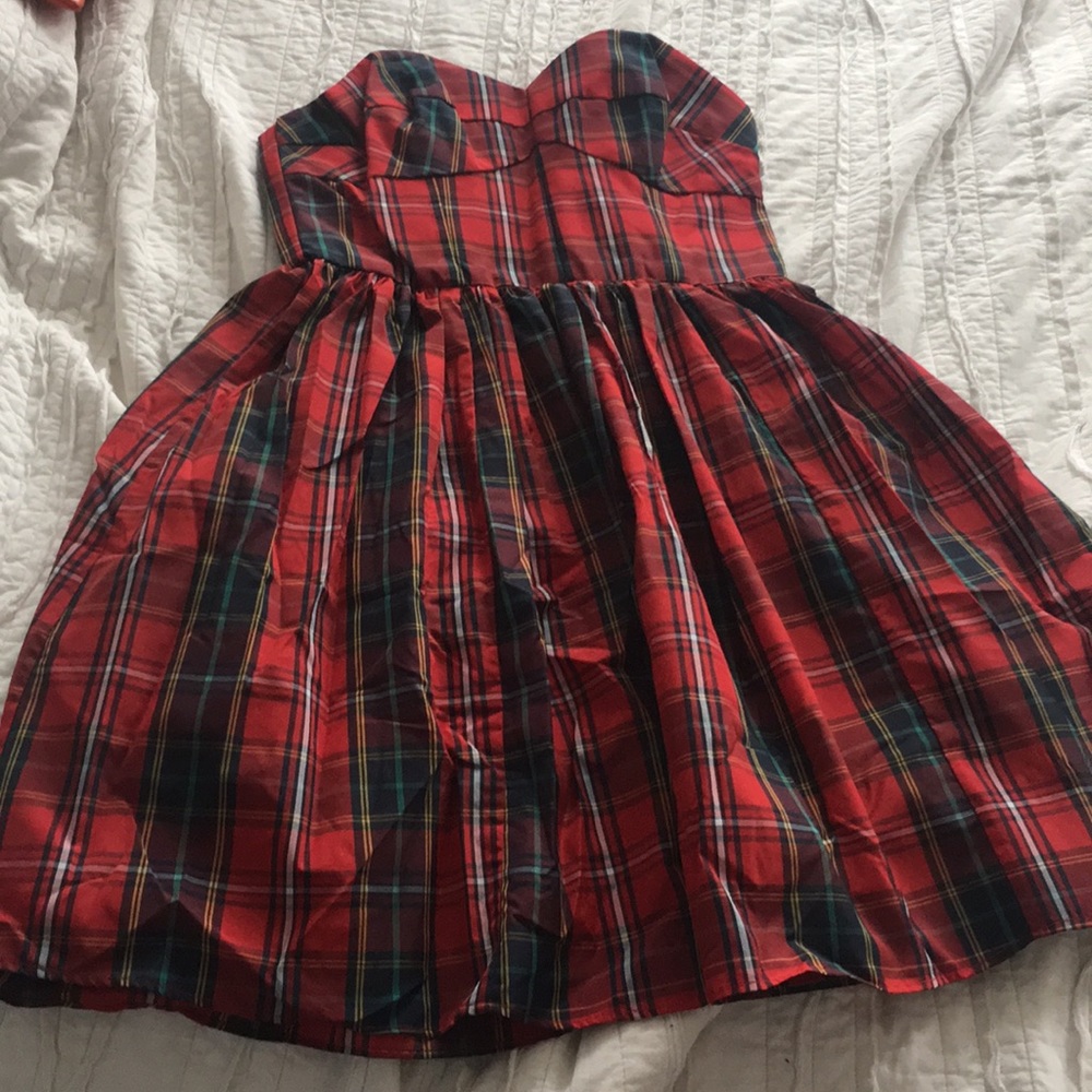 Plaid party dress